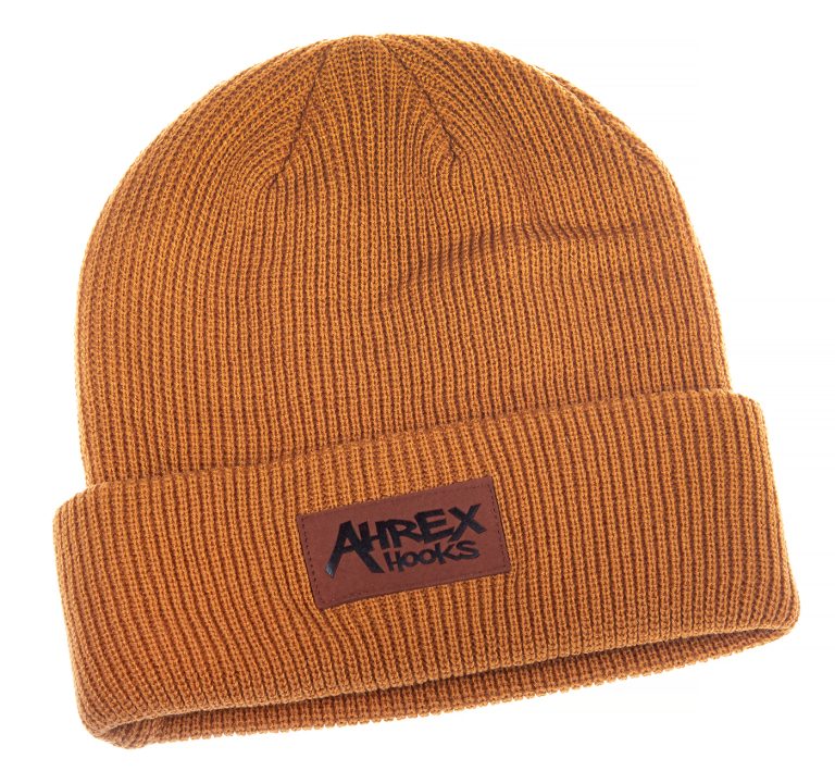 Ahrex Suede Patch Beanie mustard