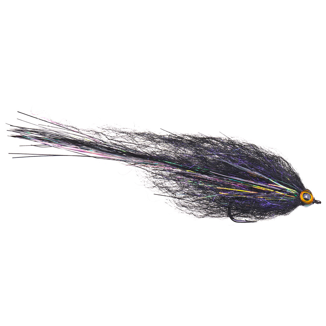 P-24898_adh-Fliege_Hechtstreamer_Fibre-Baitfish-Black Bindebeispiel