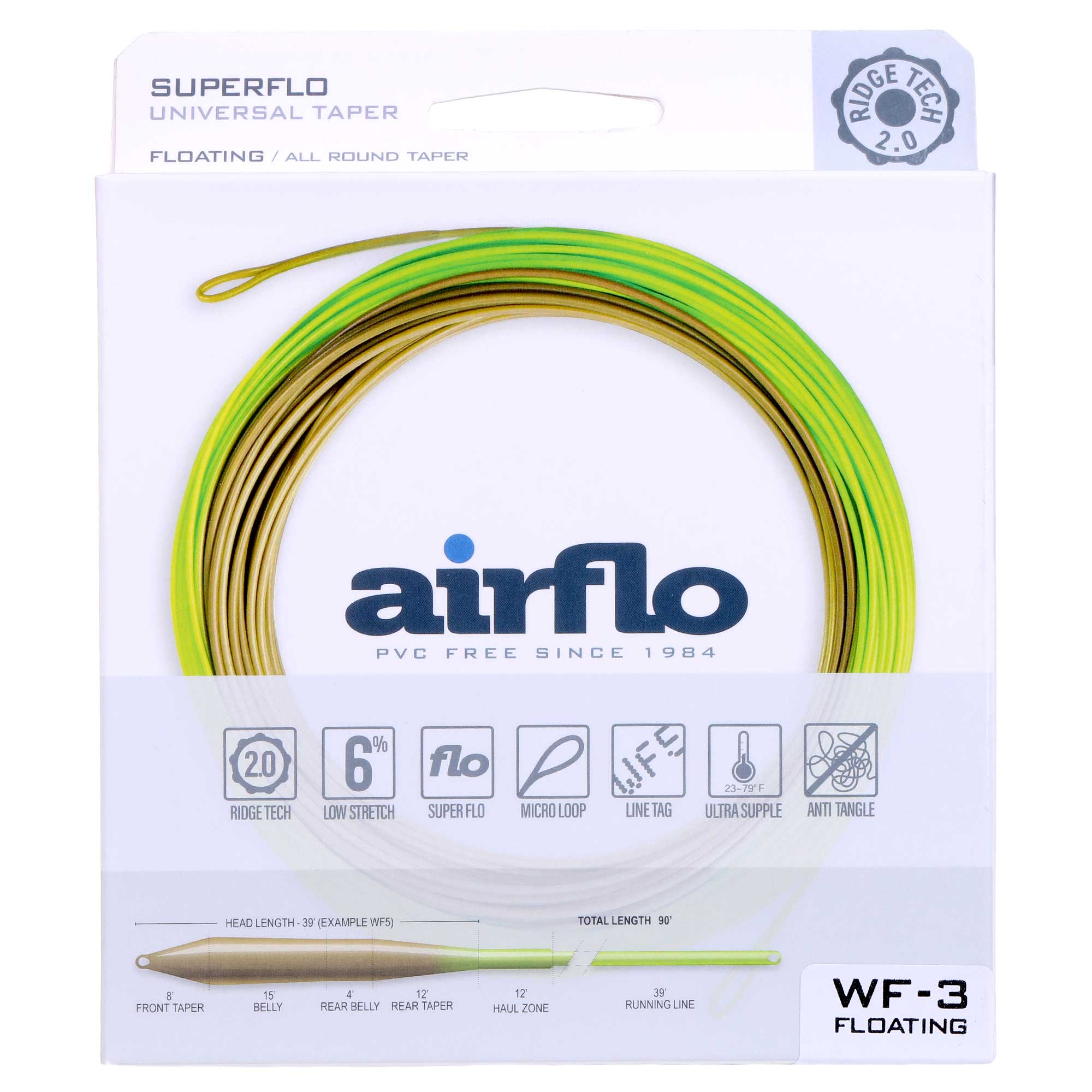 Airflo Freshwater Superflo Ridge 2.0 WF Universal Taper Fly Line