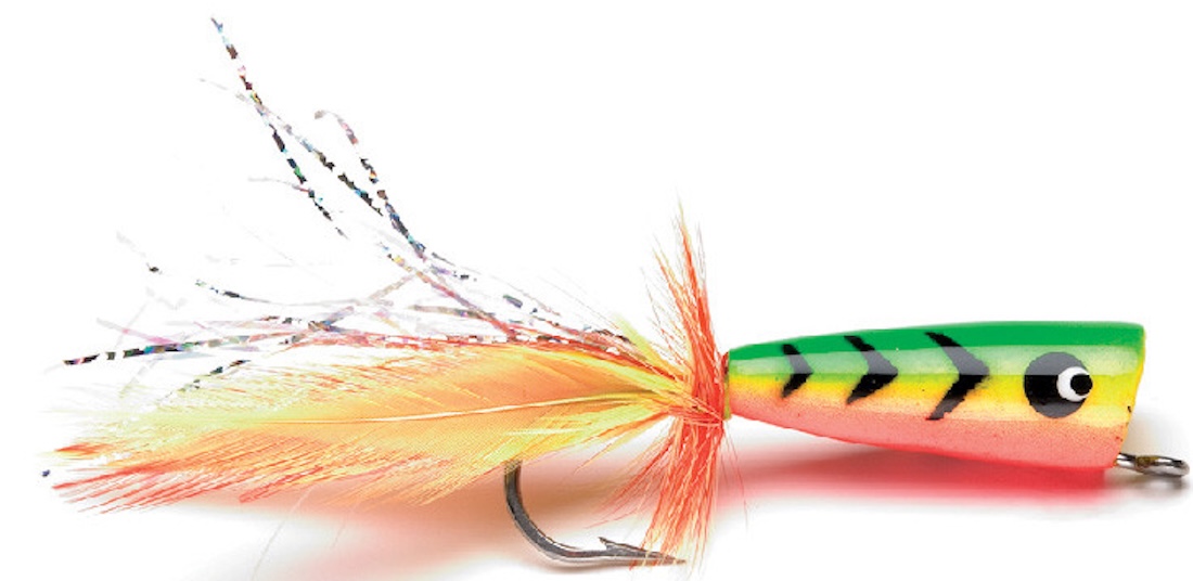 Umpqua Fly Salt Water Popper Dorado Green/Yellow #2/0
