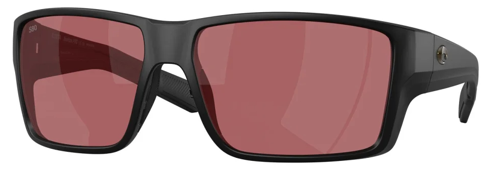 Costa Polarized Glasses Reefton Pro Matte Black (Rose 580G)