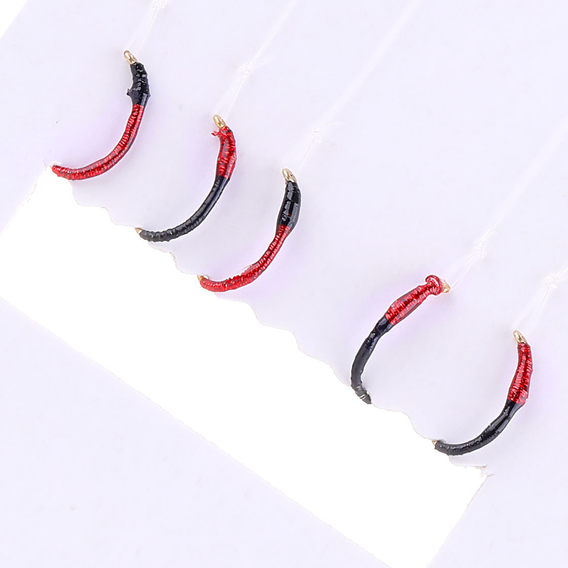 Coregone leader black red mix nymph-set