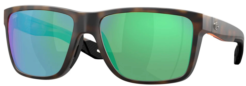 Costa Polarized Glasses Broadbill II Matte Tortoise (Green Mirror 580G)