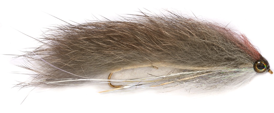 P-24156_FullingMill_Streamer_Snake_Bait_Grey Fulling Mill Streamer - Snake-Bait Grey Barbless