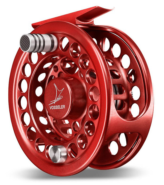 Vosseler_DC2_Fliegenrolle_rot_1 Vosseler DC2 Fly Reel red
