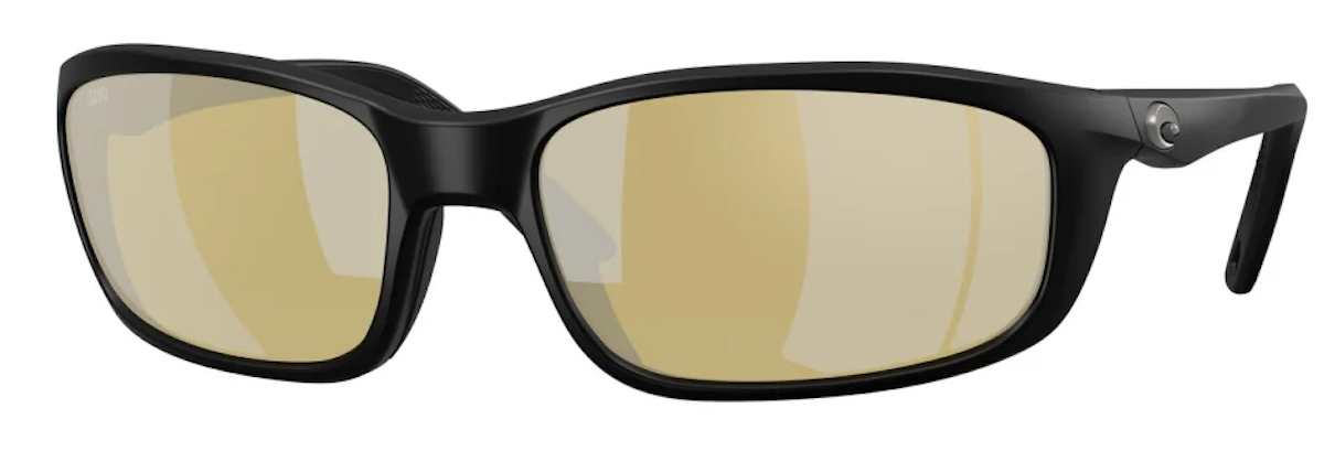 Costa polarised glasses Brine II Matte Black Sunrise Silver Mirror 580G