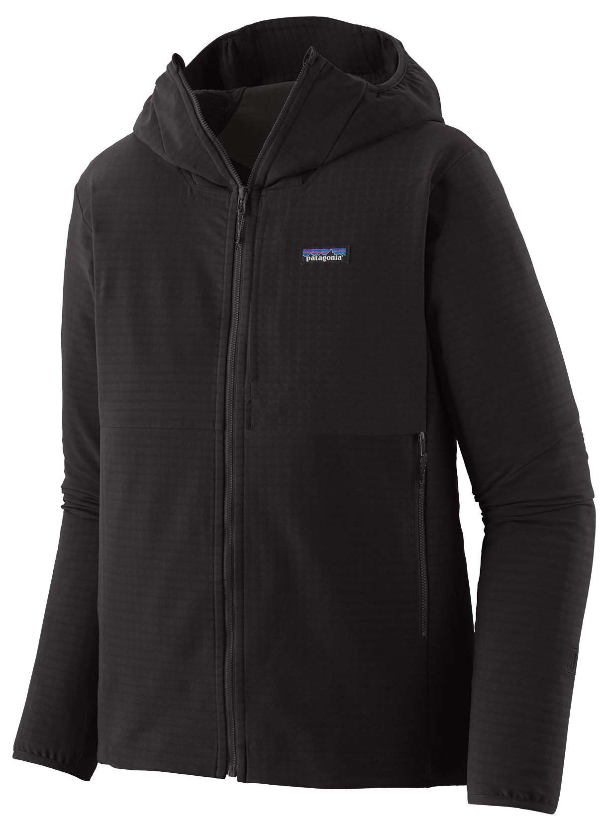 P-25581_Patagonia_R1_Techace_Hoody_Jacket_BLK_ Patagonia R1 TechFace Hoody Fleece Sweater BLK