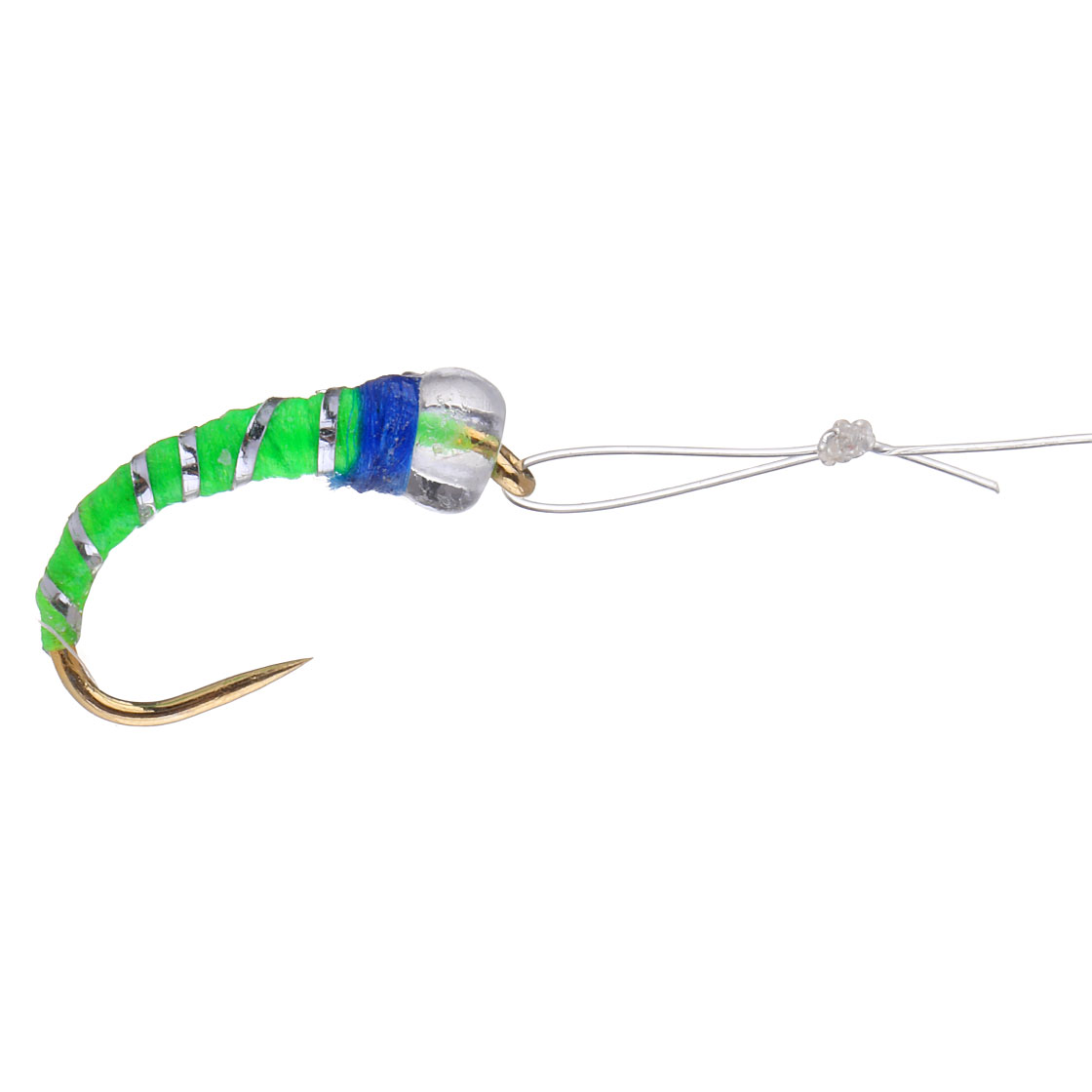 Coregone 5-hook Barbless leader glass mix nymph set