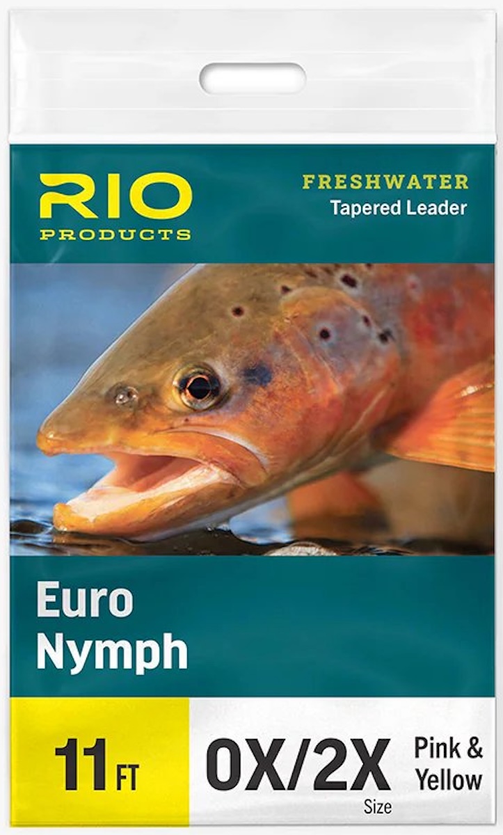 Rio Euro Nymph Leader 11 ft 0X/2X with Sighter & Tippet Ring Leader