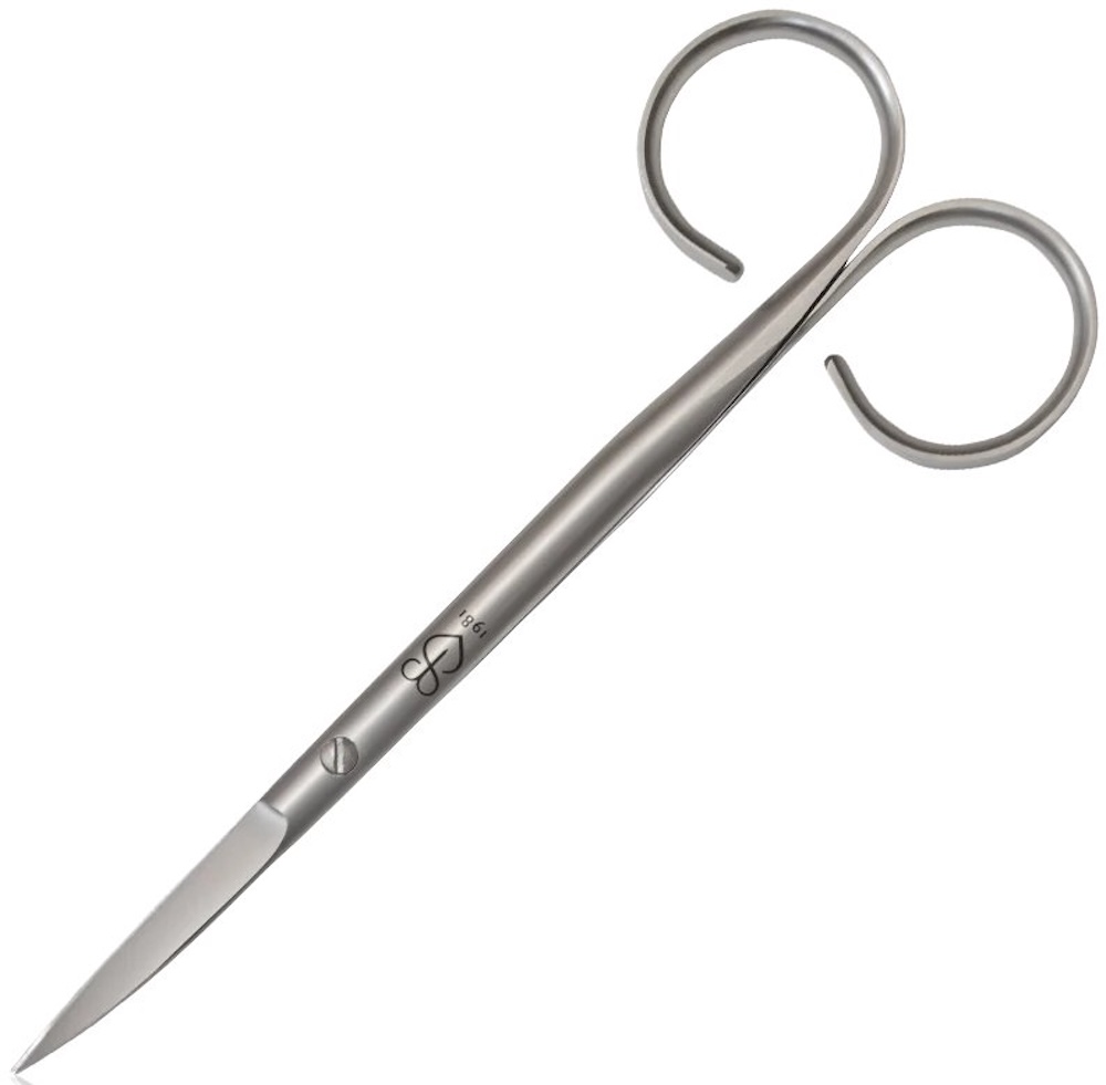 Renomed stainless steel scissors pointed large curved - FS6 15cm, blade 4cm