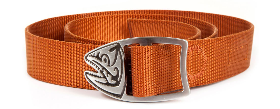 Fishpond Trucha Webbing Belt burnt orange