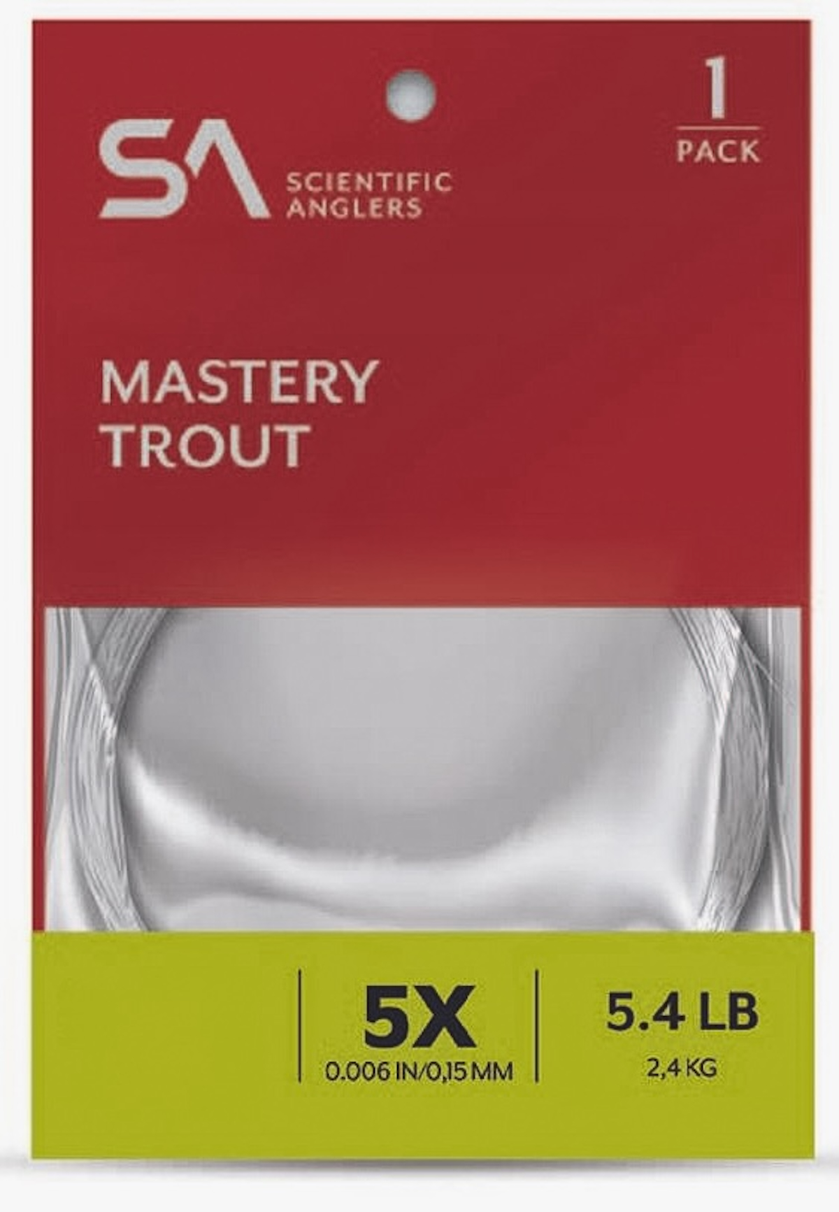 Scientific Anglers Mastery Trout Tapered Leader 7.5 ft Leader