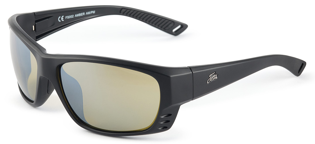 Fortis Eyewear Finseeker Polarized Glasses Amber AMPM Silver XBlok