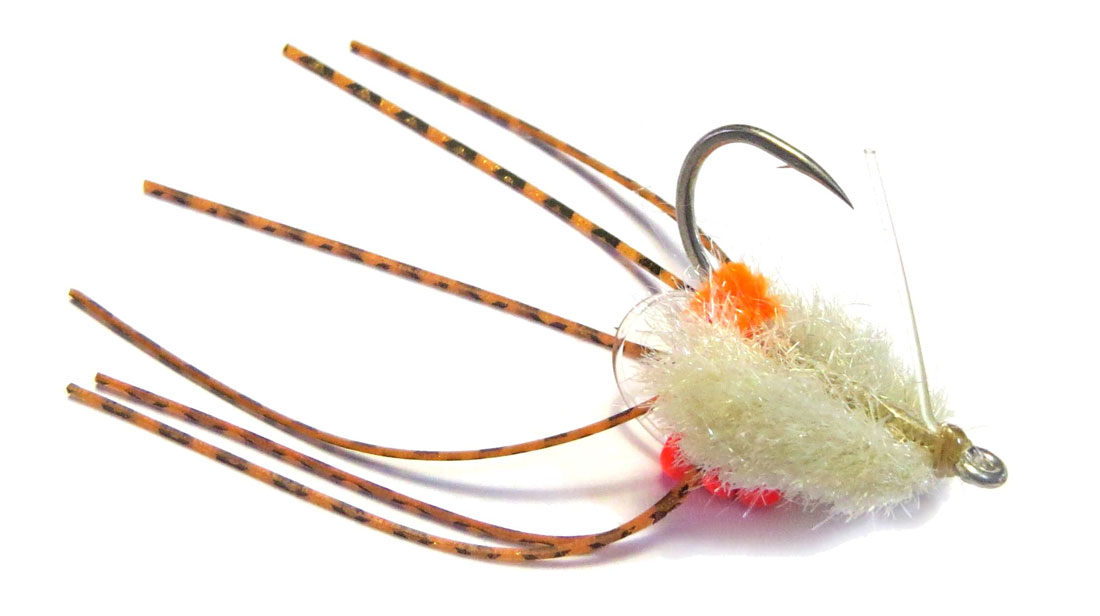 h2o_rolling_bead_box_crab_tan H2O Saltwater Fly - Rolling Bead Box Crab tan