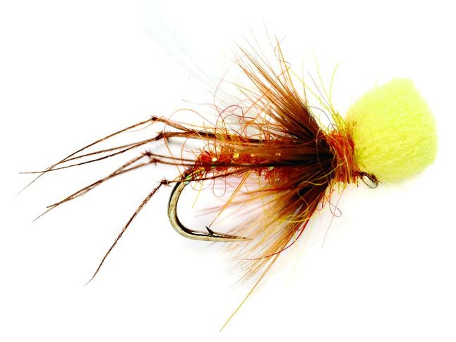 hopper-popper-amber-gr Fulling Mill Dry Fly - Hopper Popper amber