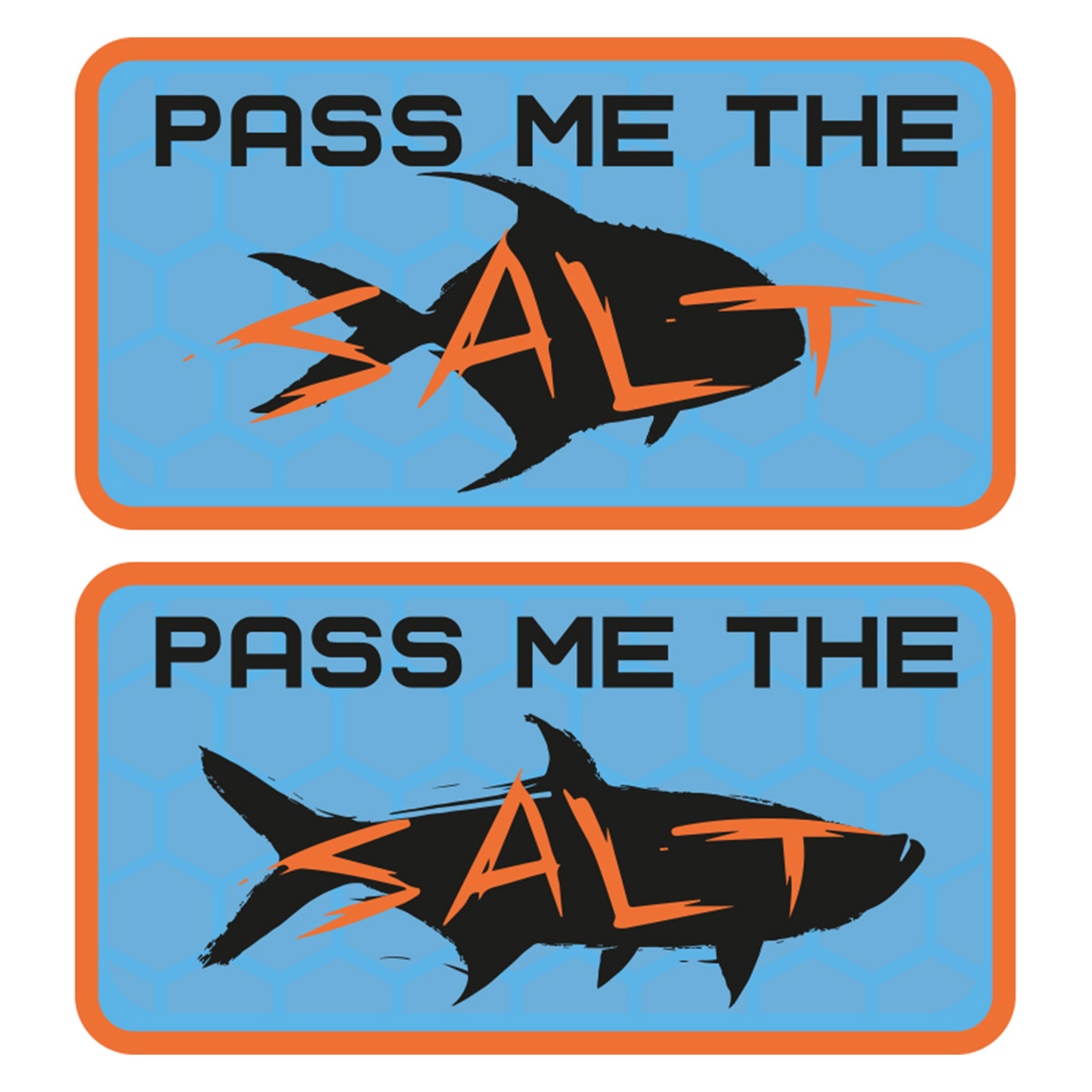 Vision Pass Me The Salt 2 Stickers Rectangular 7,5x4 cm