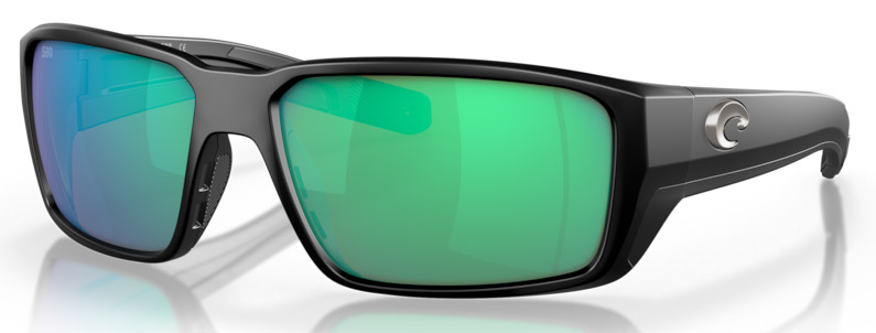 Costa_Fantail_Pro_Matte_Black_Green_Mirror_1 Costa Polarized Glasses Fantail Pro - Matte Black (Green Mirror 580G)