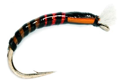 P-26918_Fulling_Mill_Black_Red_NEck_Buzzer_ Fulling Mill Buzzer Red Neck Black Nymph