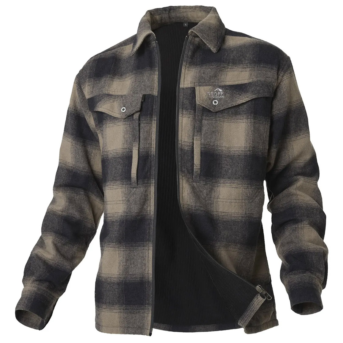 Geoff_Anderson_Ezmar2-_Flanellhemd_mit_Innenfutter_green_1 Geoff Anderson Ezmar2+ Insulated Flannel Shirt green