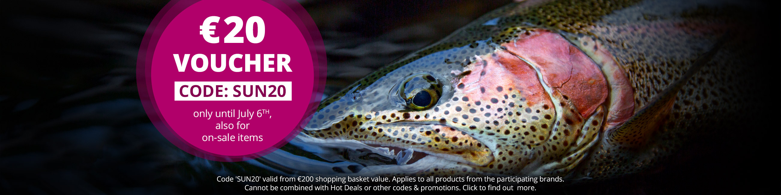 €20 Voucher with Code SUN20