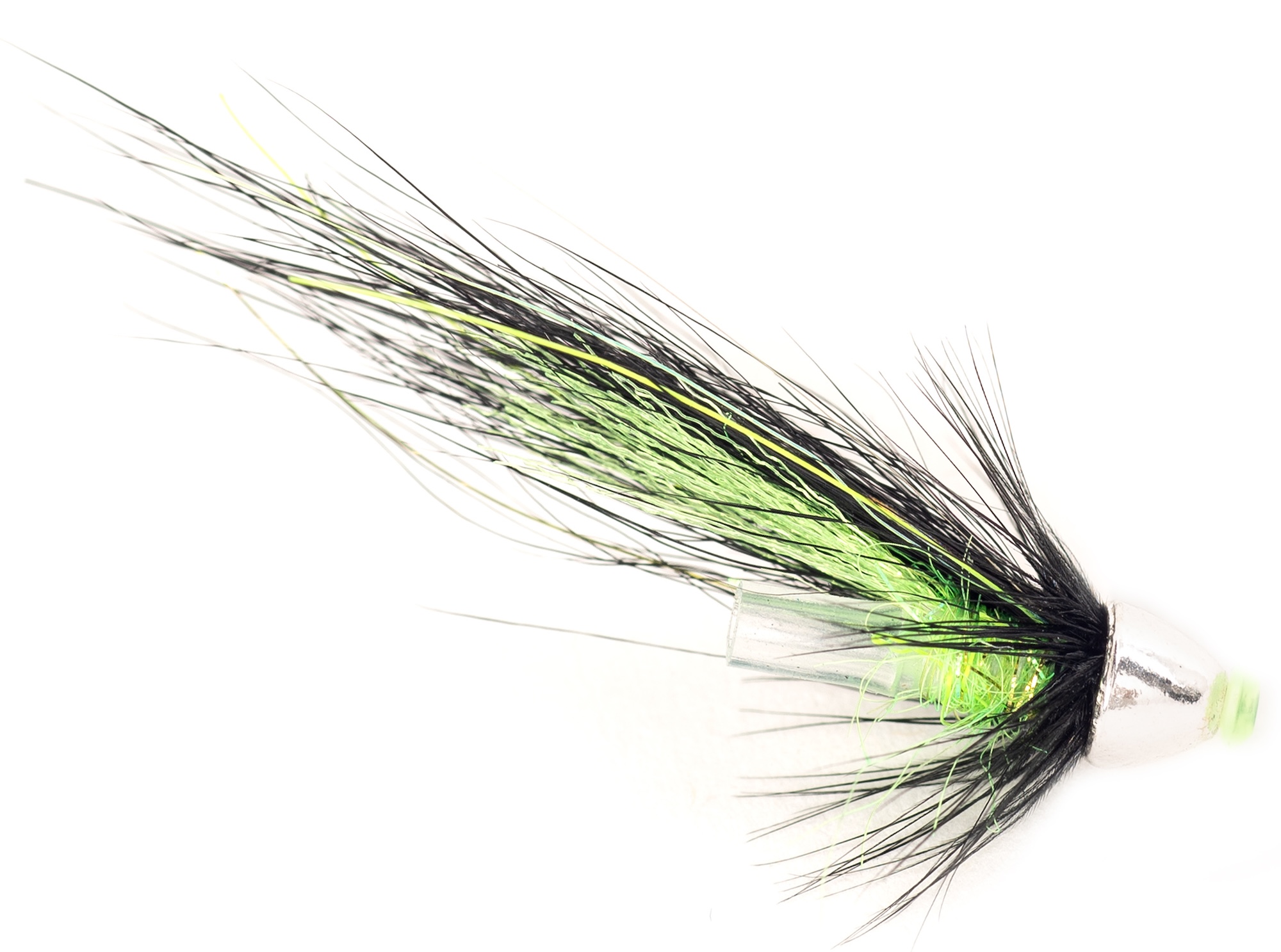 Guideline salmon fly Green Butt Tungsten Micro Cone 3.5mm tube fly