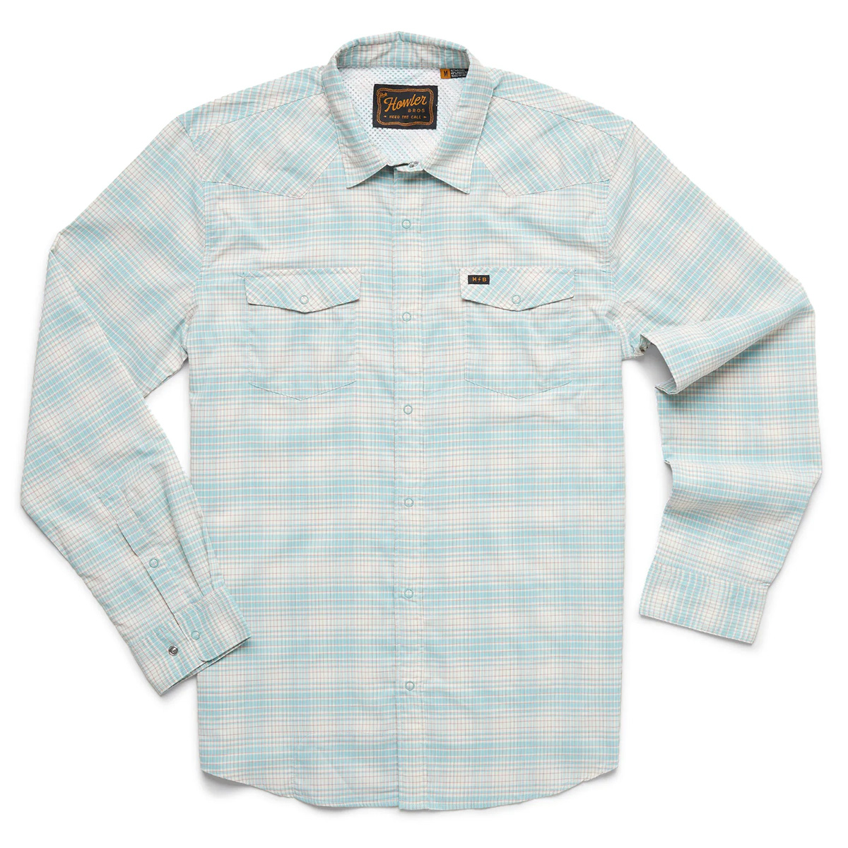 Howler_Brothers_H_Bar_B_Tech_Sunshade_Shirt_Longsleeve_eason_plaid_seafoam_1 Howler Brothers H Bar B Tech Sunshade Shirt Longsleeve - eason plaid : seafoam