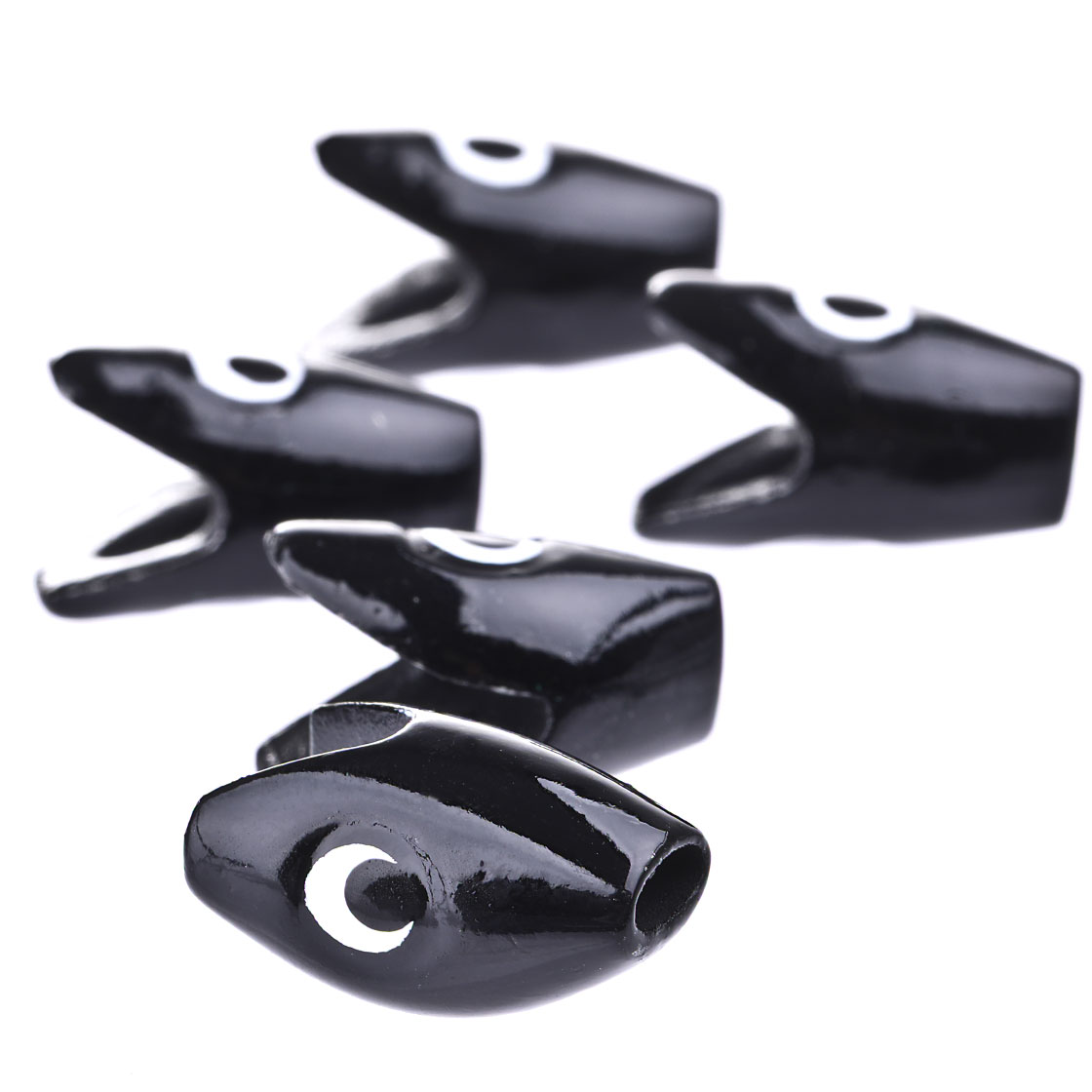 Wurm Fish head Zinc with Eyes white/black