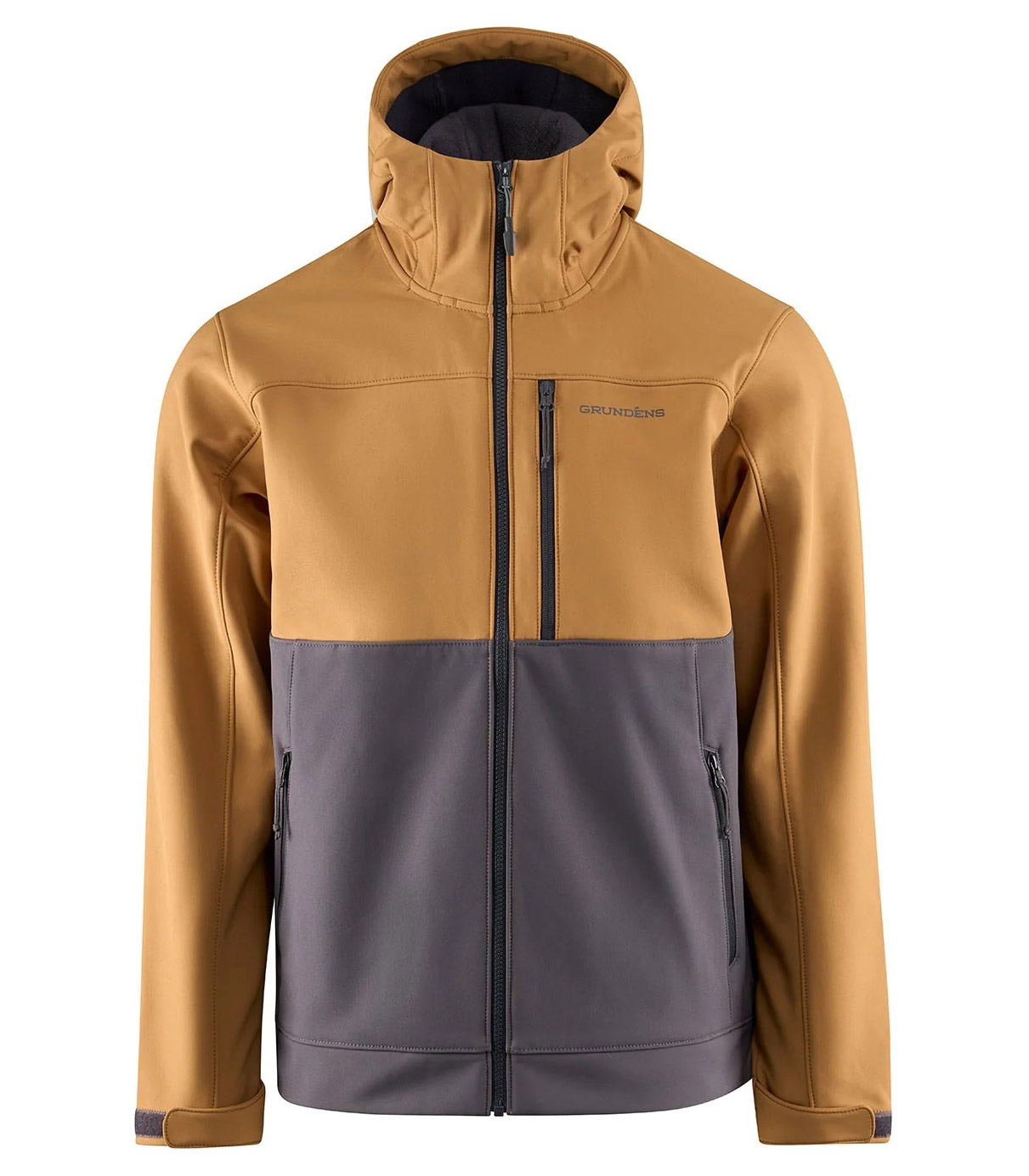 Grundéns Bulkhead Softshell Jacket Windproof & Waterrepellent Whiskey/Anchor