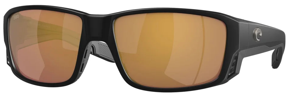 Costa Polarized Glasses Tuna Alley Pro Matte Black (Gold Mirror 580G)