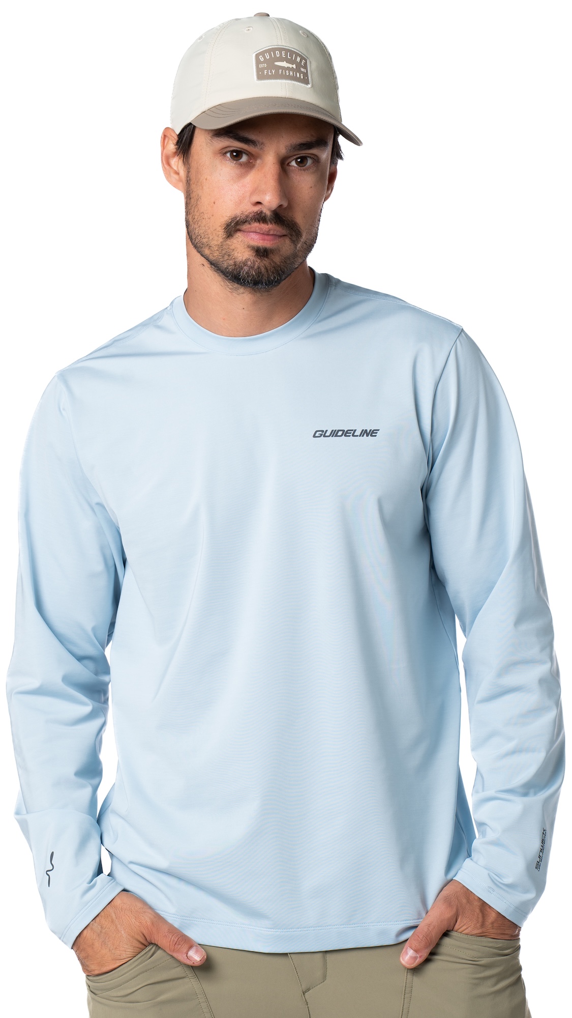 Guideline Sunwick Crewneck UPF 50+ Sun Protection Tropic Blue