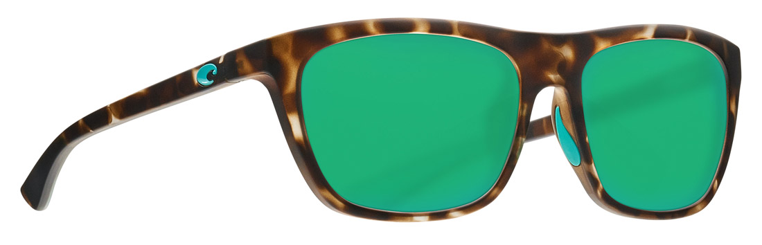 costa_cheeca_matte_shadow_tortoise_green_mirror_2 Costa Polarized Glasses Cheeca Matte Shadow Tortoise (Green Mirror 580P)