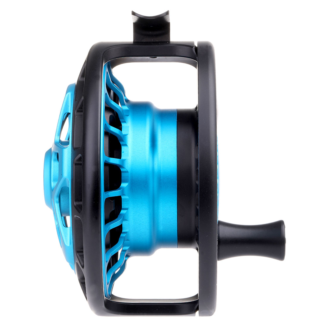 P-18957_mako_reel_matte_turquiseon-black_9500_side Mako Reel matte turquoise on black Model 9500