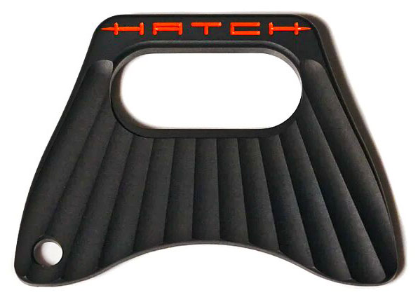 Hatch Fish Tail Bottle Opener Keychain black