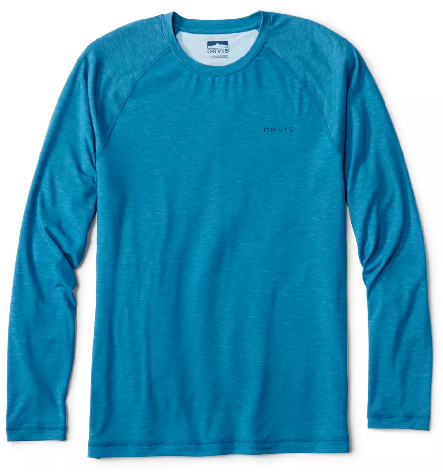 Orvis Dricast Sunshirt UPF 50+ sun protection shirt pacific blue