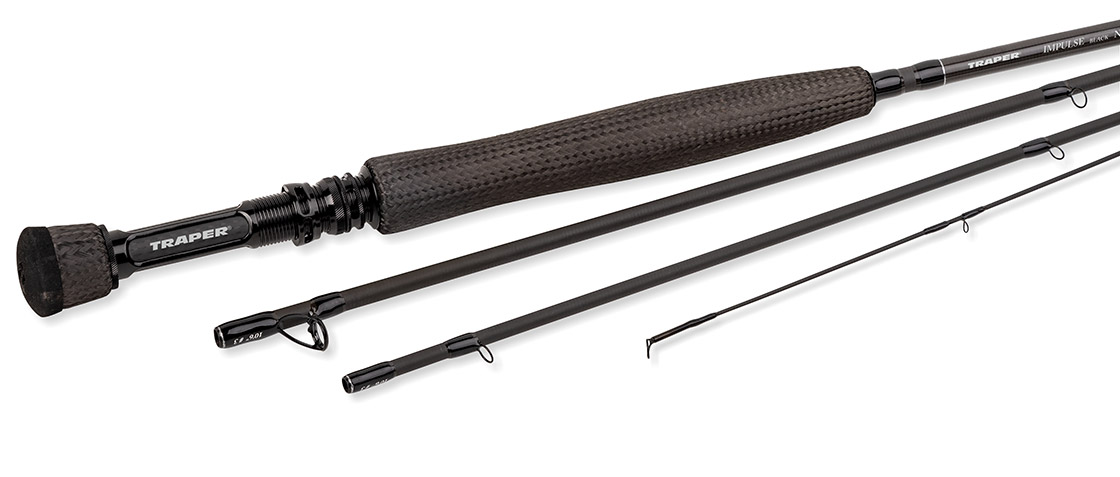 Traper Impulse Black Nymph Carbon Handle Single-Handed Fly Rod