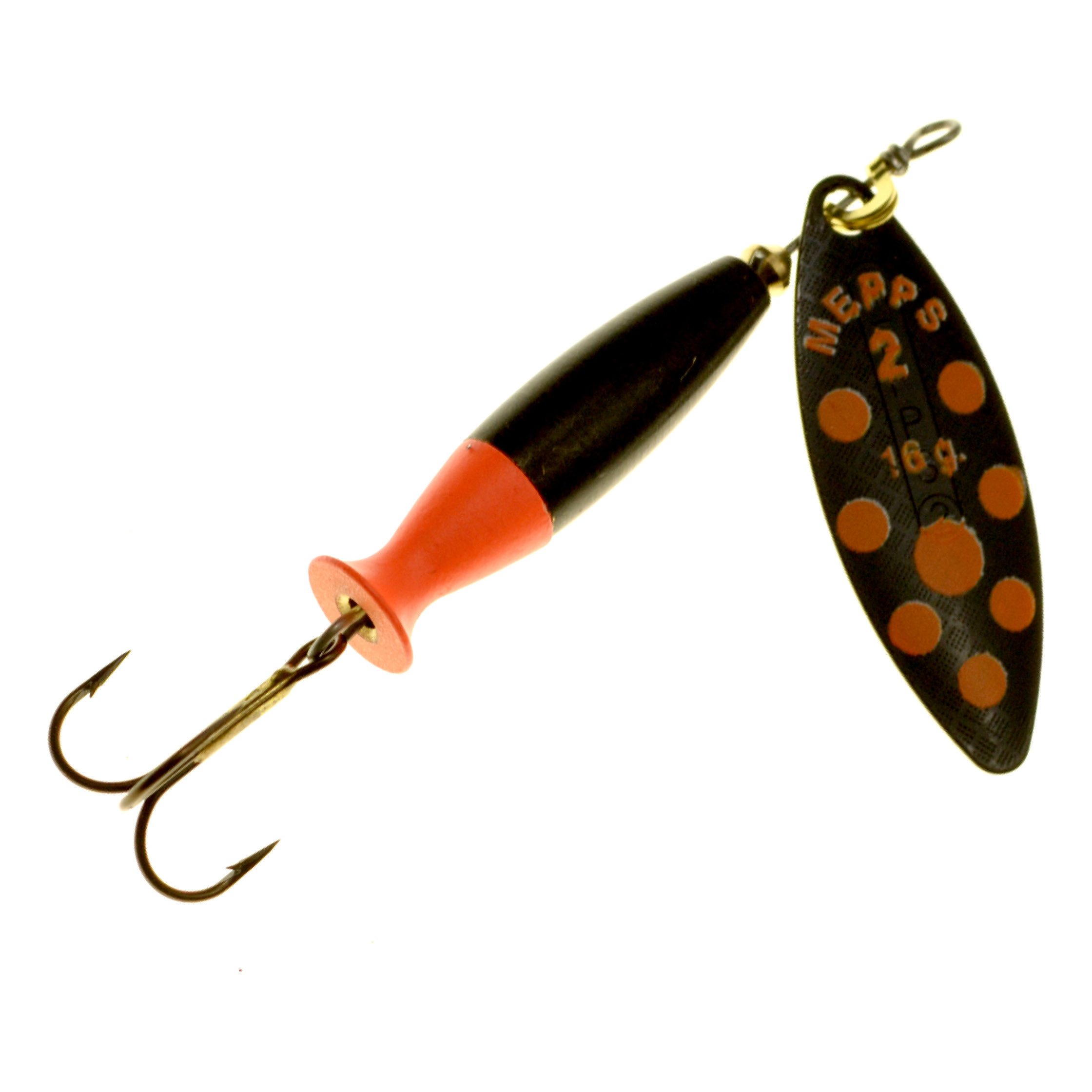Mepps Aglia Longue Heavy Spinner black/red dots