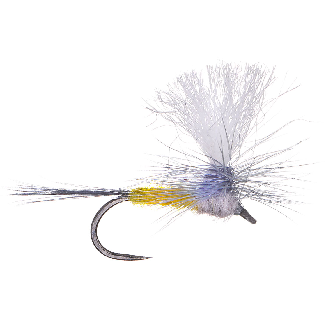 P-26718_adh-fishing-Trockenfliege-Parachute-Yellow-Grey-on-AHREX-by-Superflies adh-fishing Dry Fly Parachute Yellow Grey on AHREX by Superflies