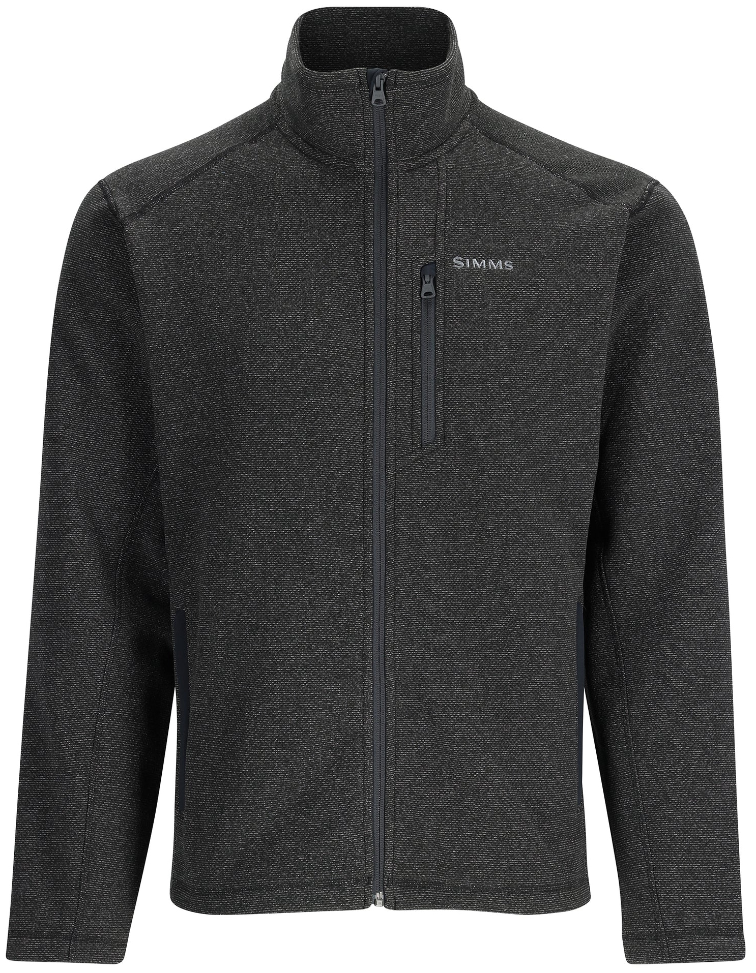 Simms Rivershed Full Zip Sweater black heather