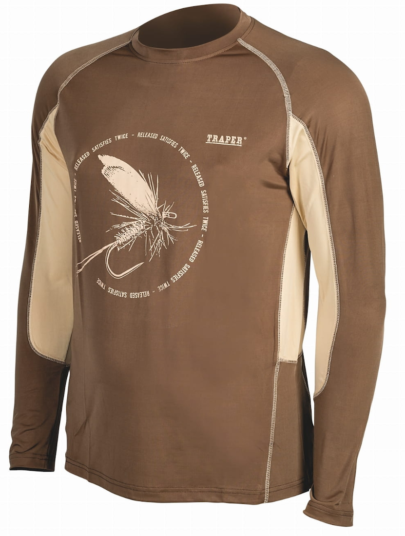 P-26480_Traper_Sun_Shirt_Sonnenschutz_Dryfly_Honey_ Traper Sun Shirt Dryfly Sunshade Longsleeve honey