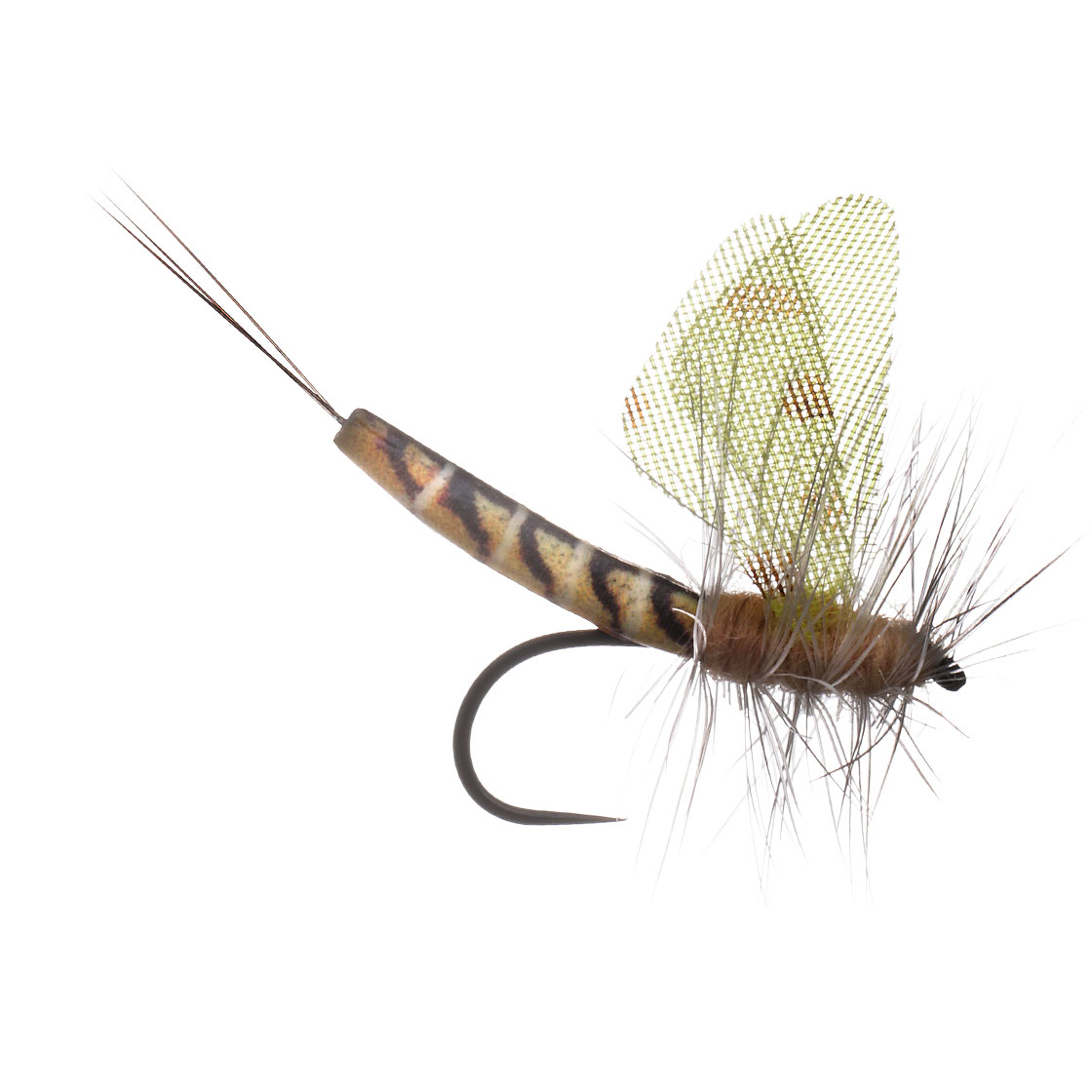 P-27041_mayfly-dryfly MFC Lucent Wing True Hex Mayfly Drx Fly Barbless #10