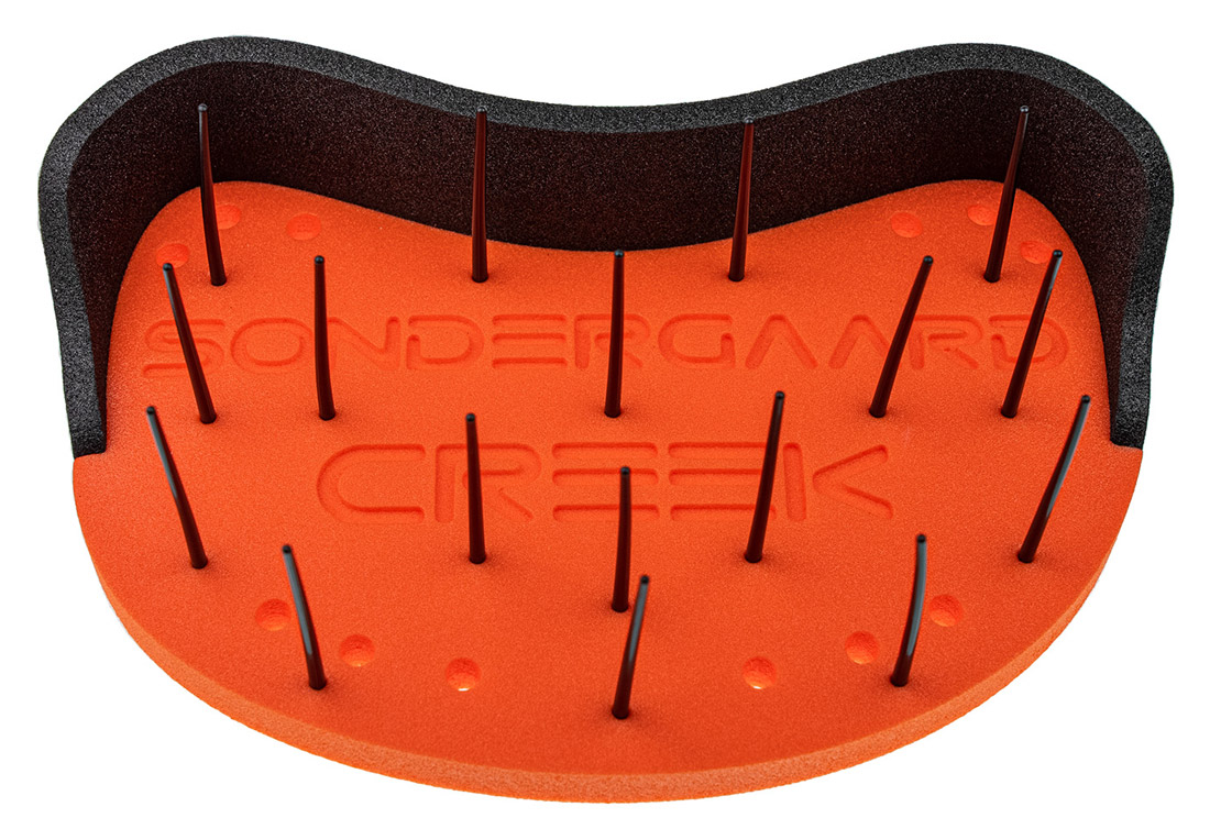 Sondergaard Creek Stripping Basket black & orange