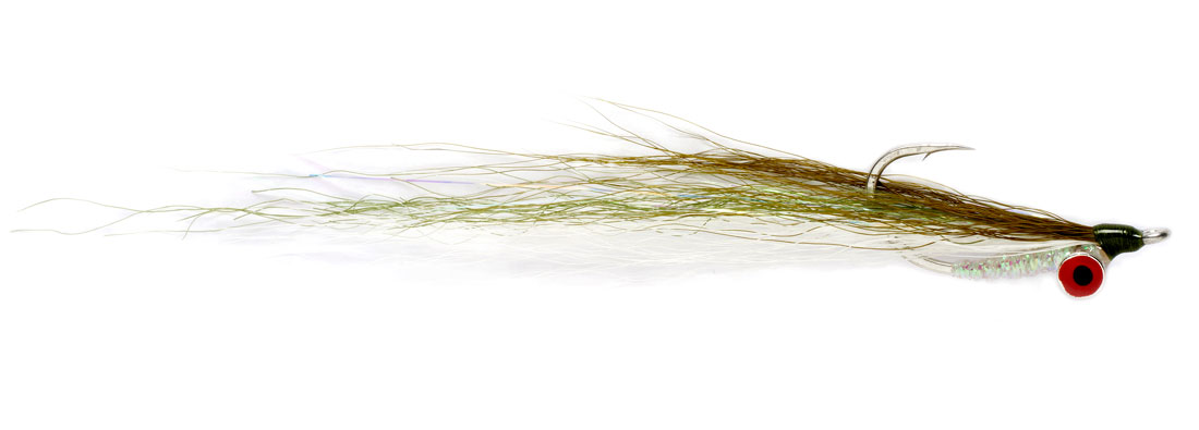 Fulling Mill Streamer - Salty Clouser olive