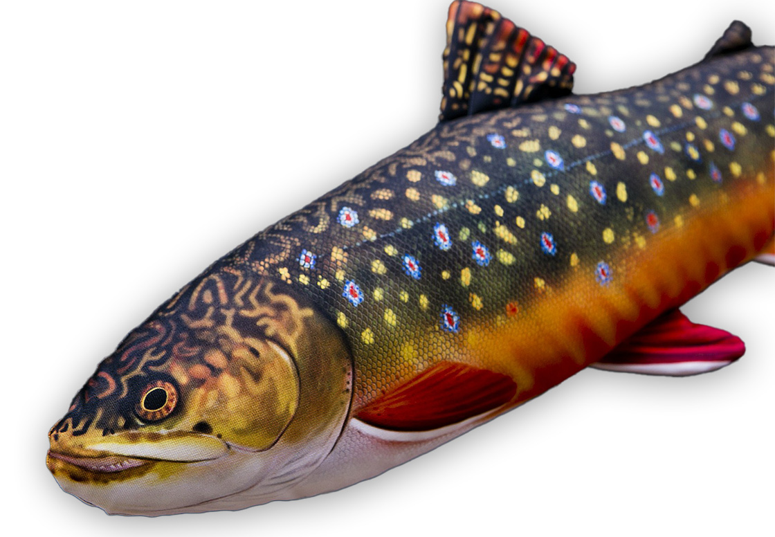 Fischkissen_Kuscheltier_Saibling_detail