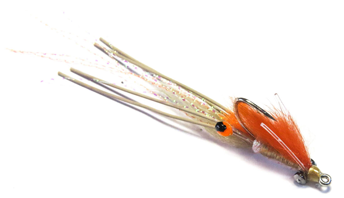 Fishient H2O Saltwater Fly - Spawning Shrimp orange