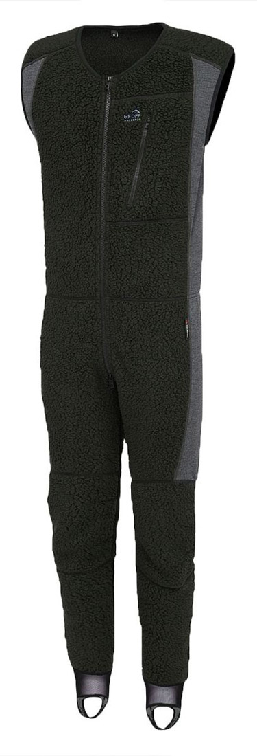 Geoff_Anderson_Thermal3_Overall_1 Geoff Anderson Thermal 3 Overall Polartec Fleece Bib dark green