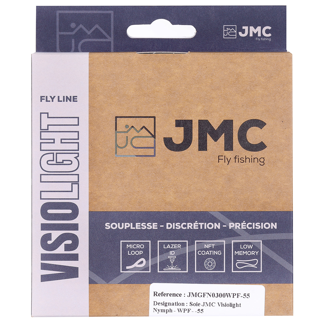 JMC Visiolight Euro Nymph 0,55mm - Green Olive/Orange Tip - Fliegenschur JMC Visiolight Euro Nymph 0,55mm - Green Olive/Orange Tip - Fliegenschur