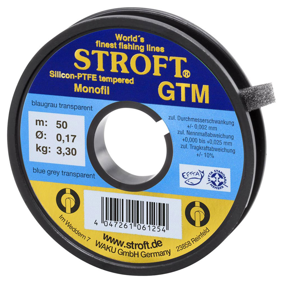 Stroft_GTM_Vorfachmaterial_50m_Spule Stroft GTM Tippet Leader 50m/Spool