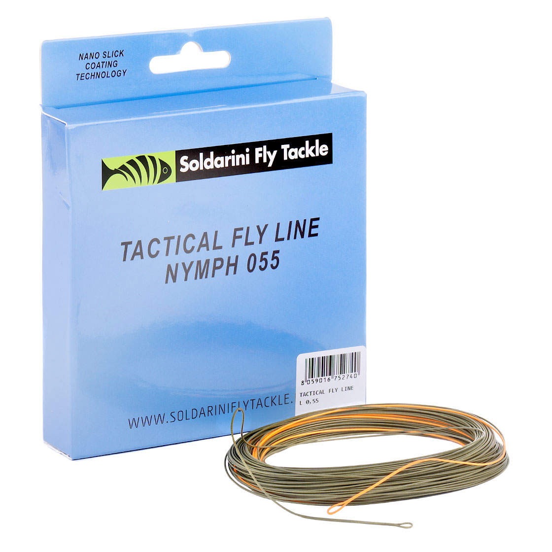 Soldarini Tactical Nymph Fly Line olive/orange