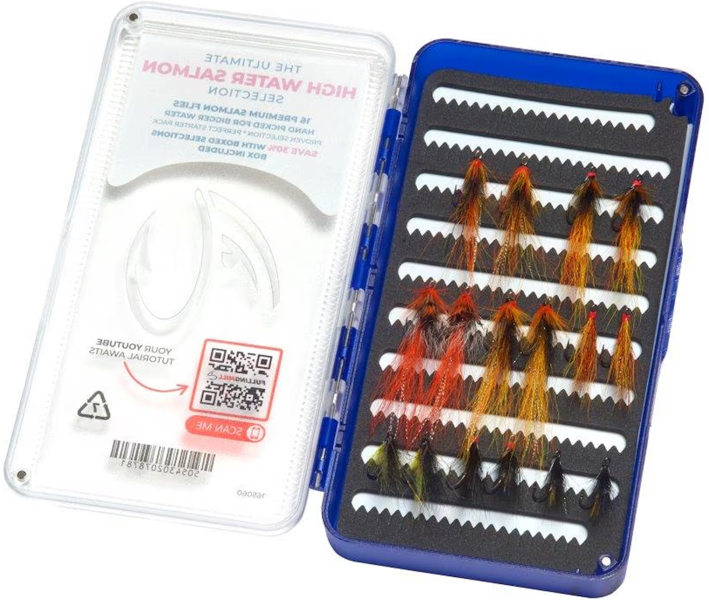 Fulling Mill Ultimate High Water Salmon fly set with fly box