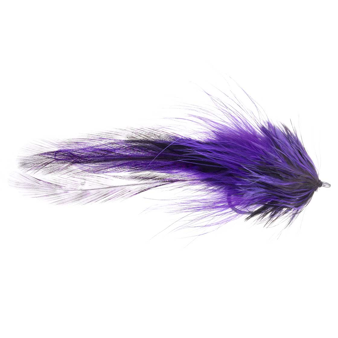 Superflies Alphonse GT Brush Fly Hoolow Bulk Head Purple and Black SL12S #6/0